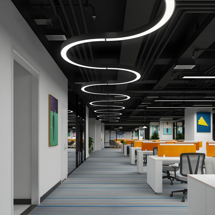 the right lighting can improve office environment